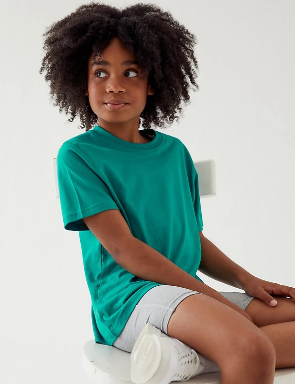 M&S Collection PE Kit Unisex Pure Cotton T-Shirt (2-16 Yrs) 59 M&S Collection PE Kit Unisex Pure Cotton T-Shirt (2-16 Yrs) - Image 57