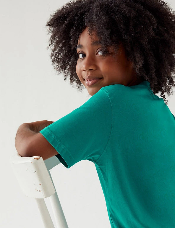 M&S Collection PE Kit Unisex Pure Cotton T-Shirt (2-16 Yrs) 61 M&S Collection PE Kit Unisex Pure Cotton T-Shirt (2-16 Yrs) - Image 59