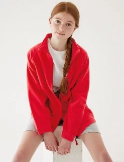 M&S Collection Jumpers Unisex Zip Fleece (2-16 Yrs) -School Uniform Sales Store SD 04 T93 4311 B0 X EC 1