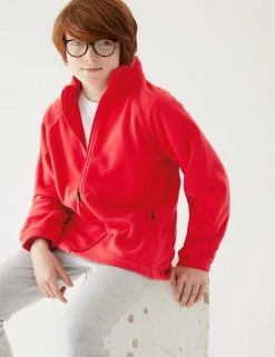 M&S Collection Jumpers Unisex Zip Fleece (2-16 Yrs) -School Uniform Sales Store SD 04 T93 4311 B0 X EC 2