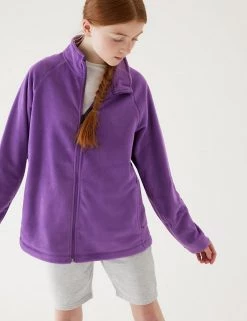 M&S Collection Jumpers Unisex Zip Fleece (2-16 Yrs) -School Uniform Sales Store SD 04 T93 4311 D0 X EC 2