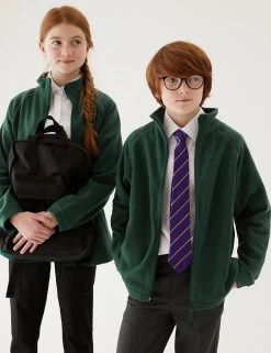 M&S Collection Jumpers Unisex Zip Fleece (2-16 Yrs) -School Uniform Sales Store SD 04 T93 4311 EE X EC 0