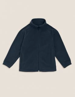 M&S Collection Jumpers Unisex Zip Fleece (2-16 Yrs) -School Uniform Sales Store SD 04 T93 4311 F0 X EC 90