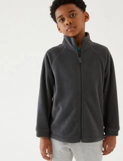 M&S Collection Jumpers Unisex Zip Fleece (2-16 Yrs) -School Uniform Sales Store SD 04 T93 4311 T3 X EC 2