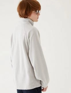 M&S Collection Jumpers Unisex Zip Fleece (2-16 Yrs) -School Uniform Sales Store SD 04 T93 4311 UT X EC 3