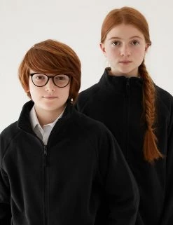 M&S Collection Jumpers Unisex Zip Fleece (2-16 Yrs) -School Uniform Sales Store SD 04 T93 4311 Y0 X EC 0
