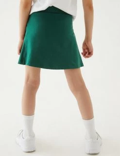 M&S Collection Shorts Girls' Cotton With Stretch Sports Skorts (2-16 Yrs) -School Uniform Sales Store SD 04 T93 5252 EE X EC 3