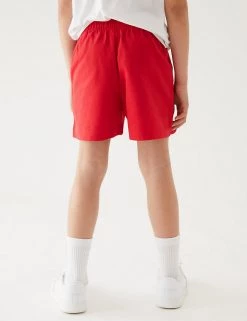 M&S Collection Unisex Pure Cotton Sports Shorts (2-16 Yrs) 45 M&S Collection Unisex Pure Cotton Sports Shorts (2-16 Yrs) -School Uniform Sales Store SD 04 T93 5254 B0 X EC 4