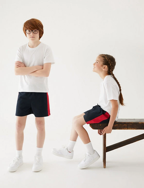 M&S Collection Unisex Pure Cotton Sports Shorts (2-16 Yrs) 15 M&S Collection Unisex Pure Cotton Sports Shorts (2-16 Yrs) - Image 13