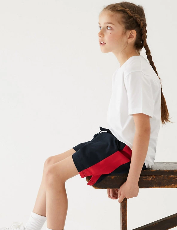 M&S Collection Unisex Pure Cotton Sports Shorts (2-16 Yrs) 17 M&S Collection Unisex Pure Cotton Sports Shorts (2-16 Yrs) - Image 15