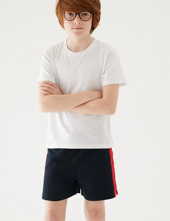 M&S Collection Unisex Pure Cotton Sports Shorts (2-16 Yrs) 18 M&S Collection Unisex Pure Cotton Sports Shorts (2-16 Yrs) - Image 16