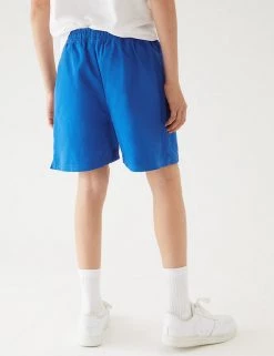 M&S Collection Unisex Pure Cotton Sports Shorts (2-16 Yrs) 63 M&S Collection Unisex Pure Cotton Sports Shorts (2-16 Yrs) -School Uniform Sales Store SD 04 T93 5254 RA X EC 4