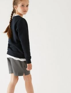 M&S Collection Unisex Pure Cotton Sports Shorts (2-16 Yrs) 55 M&S Collection Unisex Pure Cotton Sports Shorts (2-16 Yrs) -School Uniform Sales Store SD 04 T93 5254 T3 X EC 2