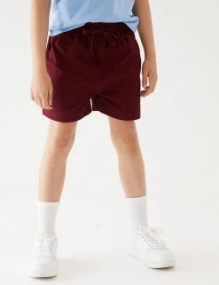 M&S Collection Unisex Pure Cotton Sports Shorts (2-16 Yrs) 38 M&S Collection Unisex Pure Cotton Sports Shorts (2-16 Yrs) -School Uniform Sales Store SD 04 T93 5254 XM X EC 3