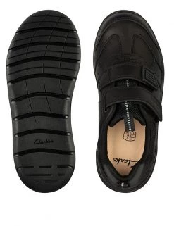 CLARKS Kids' Leather Riptape School Shoes (Kid Size 10-4) 8 CLARKS Kids' Leather Riptape School Shoes (Kid Size 10-4) -School Uniform Sales Store SD 08 T94 3008 Y0 X EC 1