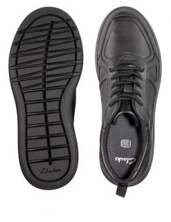 CLARKS Kids' Leather School Shoes (Youth Size 3-8) 8 CLARKS Kids' Leather School Shoes (Youth Size 3-8) -School Uniform Sales Store SD 08 T94 3127 Y0 X EC 1