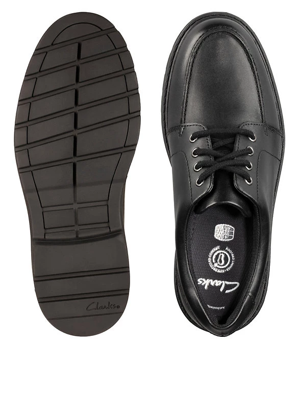 CLARKS Kids' Leather Lace Up School Shoes (Youth Size 3-9) 4 CLARKS Kids' Leather Lace Up School Shoes (Youth Size 3-9) - Image 2