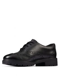 CLARKS Shoes Kids' Leather Brogues (Youth Size 3-9) -School Uniform Sales Store SD 08 T94 3158 Y0 X EC 3