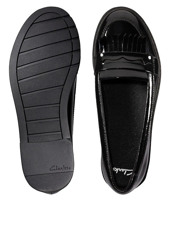 CLARKS Shoes Kids' Leather Slip-on Loafers (Youth Size 3-8) 4 CLARKS Shoes Kids' Leather Slip-on Loafers (Youth Size 3-8) - Image 2